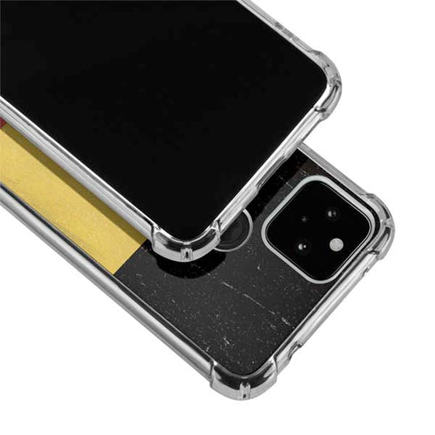 Belgium Flag Distressed Google Pixel 5 Clear Case